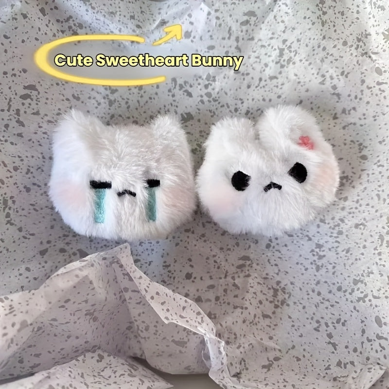 Cute Rabbit Plush Keychains with Sound - Stylish Backpack Accessory
