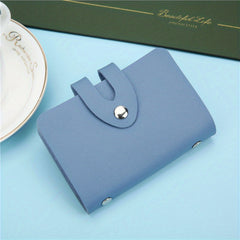 PU Leather Card Holder with 24 Card Slots - Double Sided Insert Card