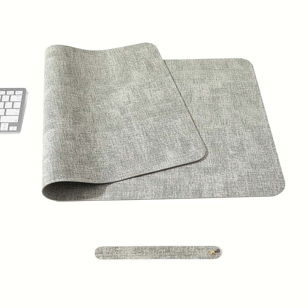 Faux Leather Desk Pad Non-slip Protective Cover Mouse Pad Waterproof Writing Pad