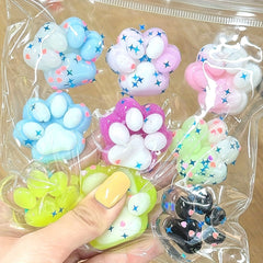 9pcs Taba Squishies Cat Paws Set Kawaii Cat Paw Kit Quiet Fidget