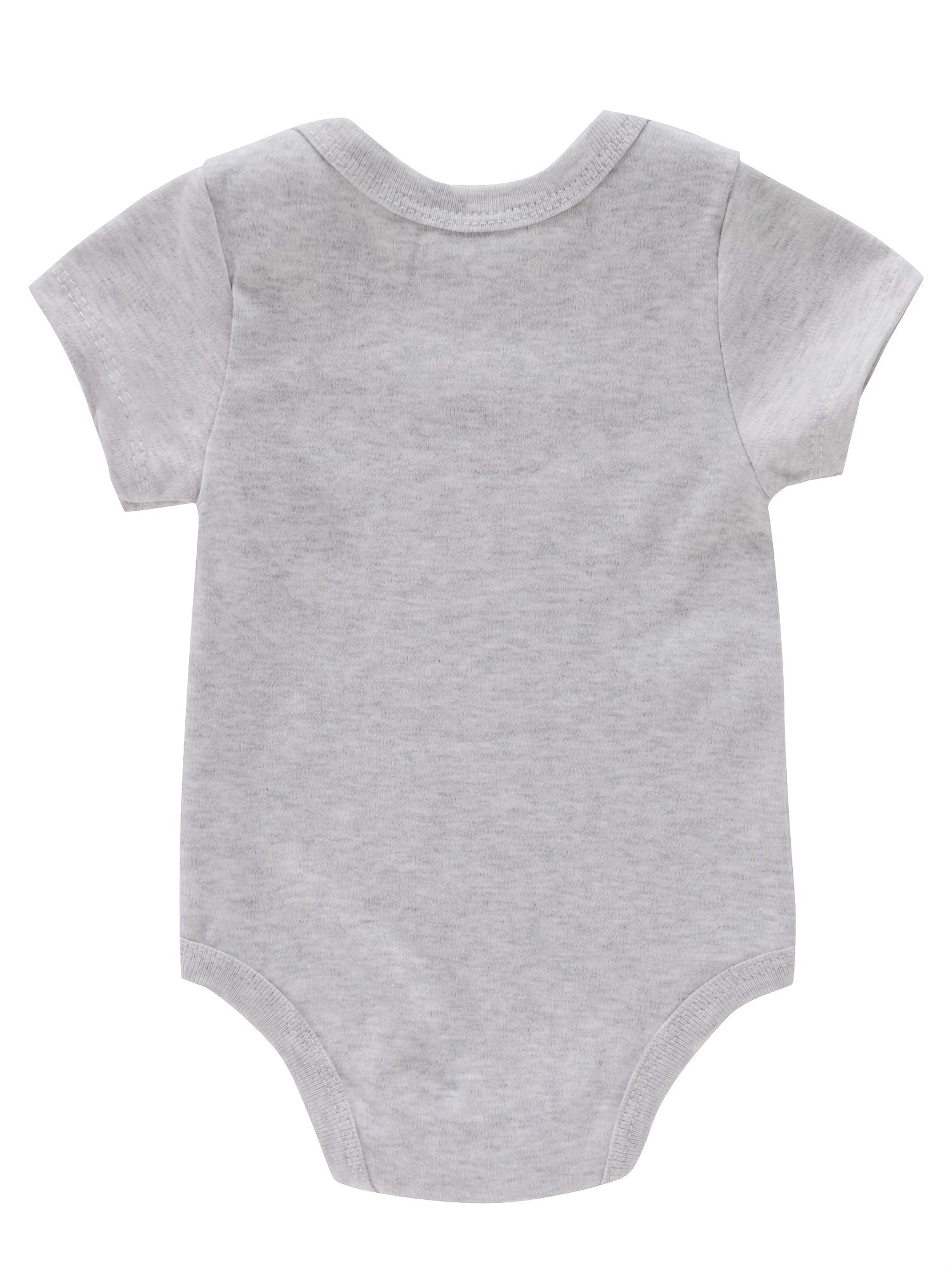 Newborn Infant Romper Letter Print Short Sleeve Bodysuit For Baby Girls