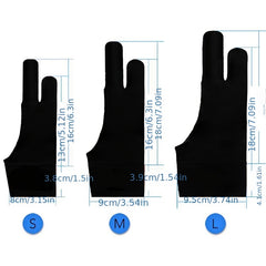 Anti-fouling Two Finger Drawing Gloves