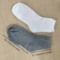 5 Pairs Unisex Diabetic Socks Breathable Polyester Crew Socks
