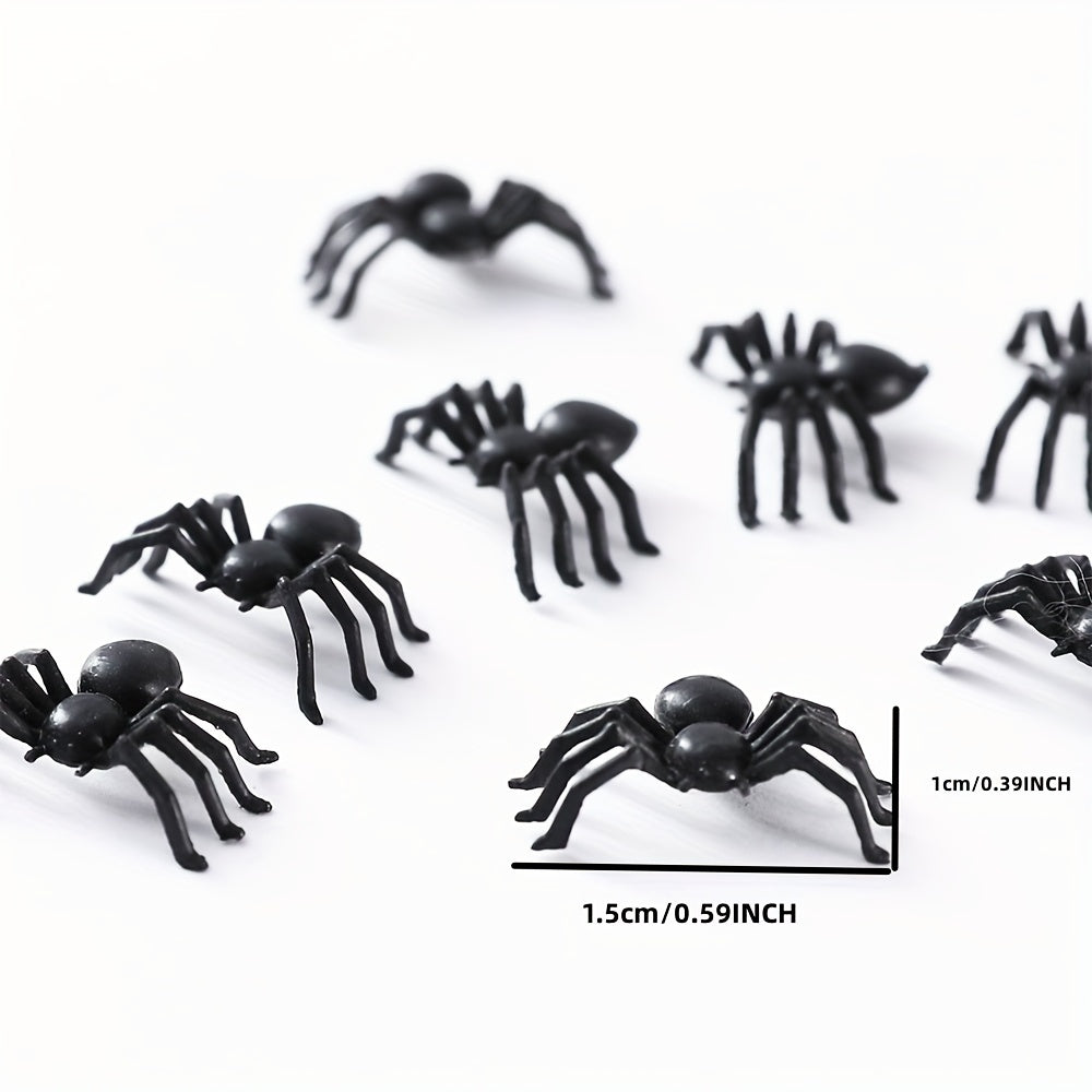50pcs Spider Trick Toy for Halloween Decorations