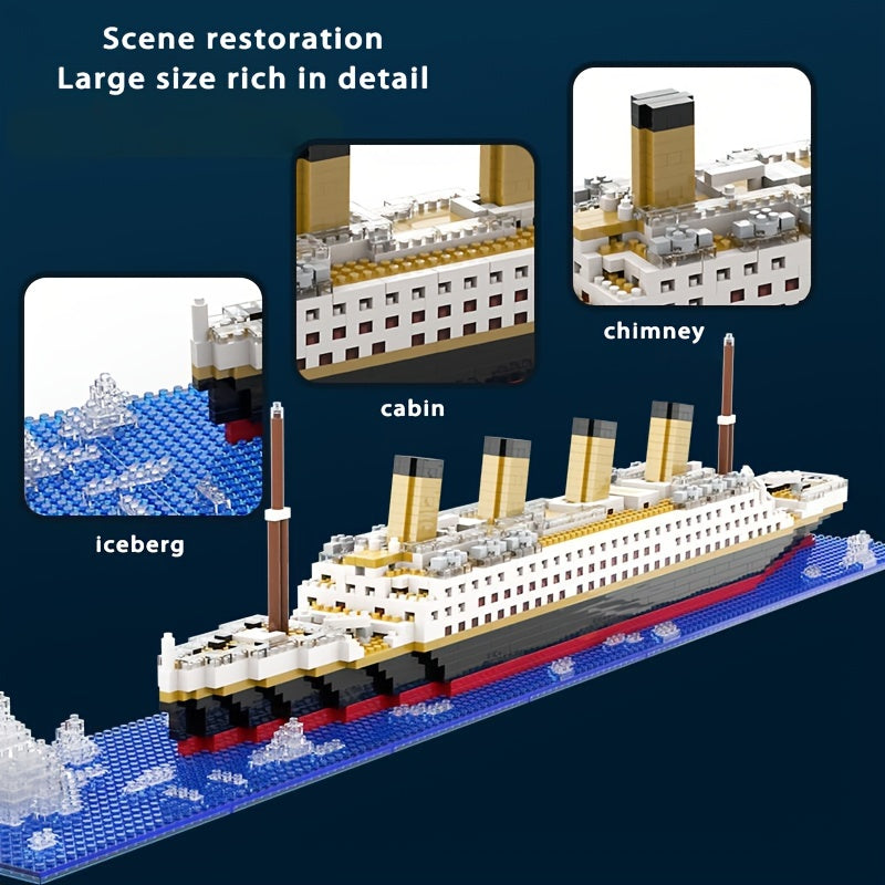 Model Building Block Cruise Assembly Puzzle Toy