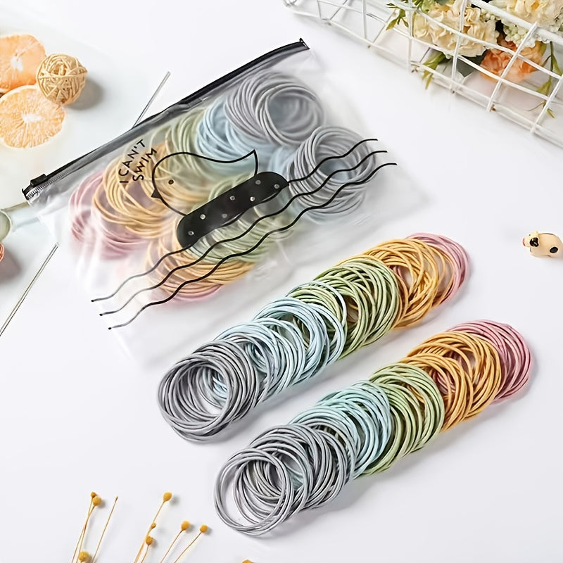 Colorful Rubber Band Hair Rope Women's Head Accessory