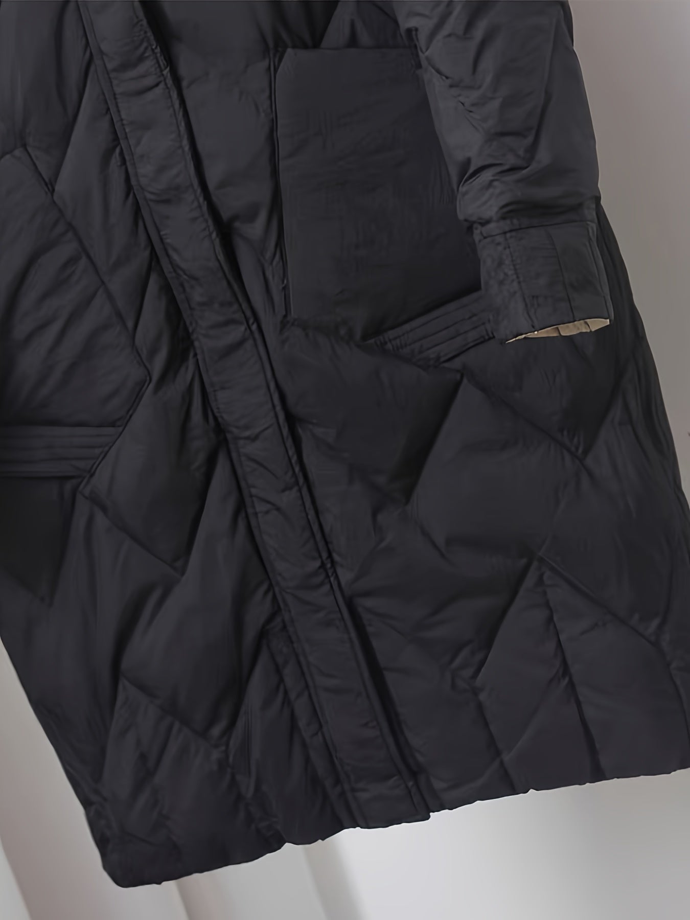 Long Puffer Coat Hooded Winter Jacket Plus Size