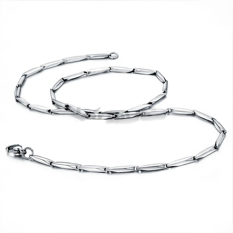 Men's Stainless Steel Arrow Bullet Chain Necklace