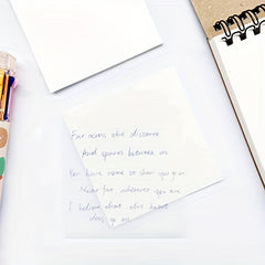 Clear Sticky Notes 3 X 3 Transparent See Through 300 Sheets