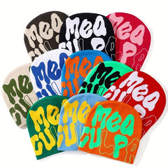 Unisex Hip Hop Knit Beanie Cap Men's Candy Y2K Thermal Hat