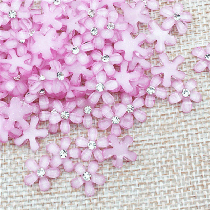 20pcs Resin Flower Phone Case Nail Art Ornament Accessories
