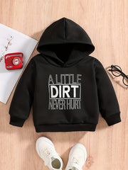 Fist Letter And Sunflower Print Baby's Sweatshirt