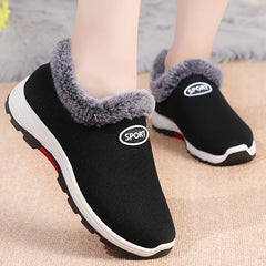 Warm Fleece Snow Sneaker Snow Shoes Solid Non Slip Outdoor Sport Shoes