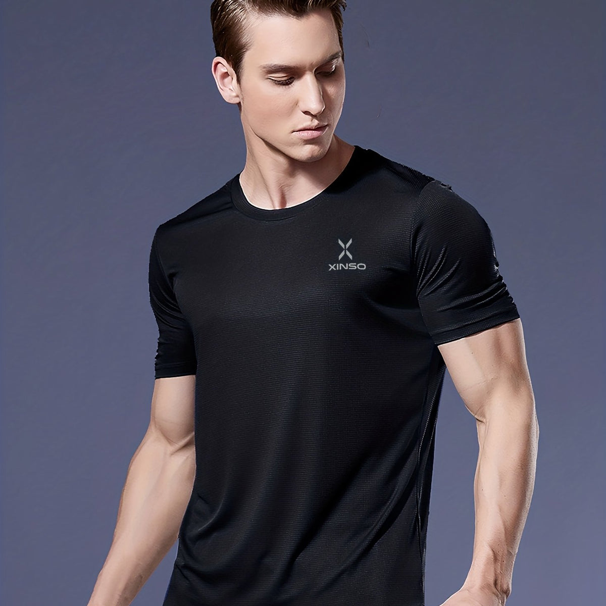 Men's Solid Ultralight Quick Dry Sport T Shirt