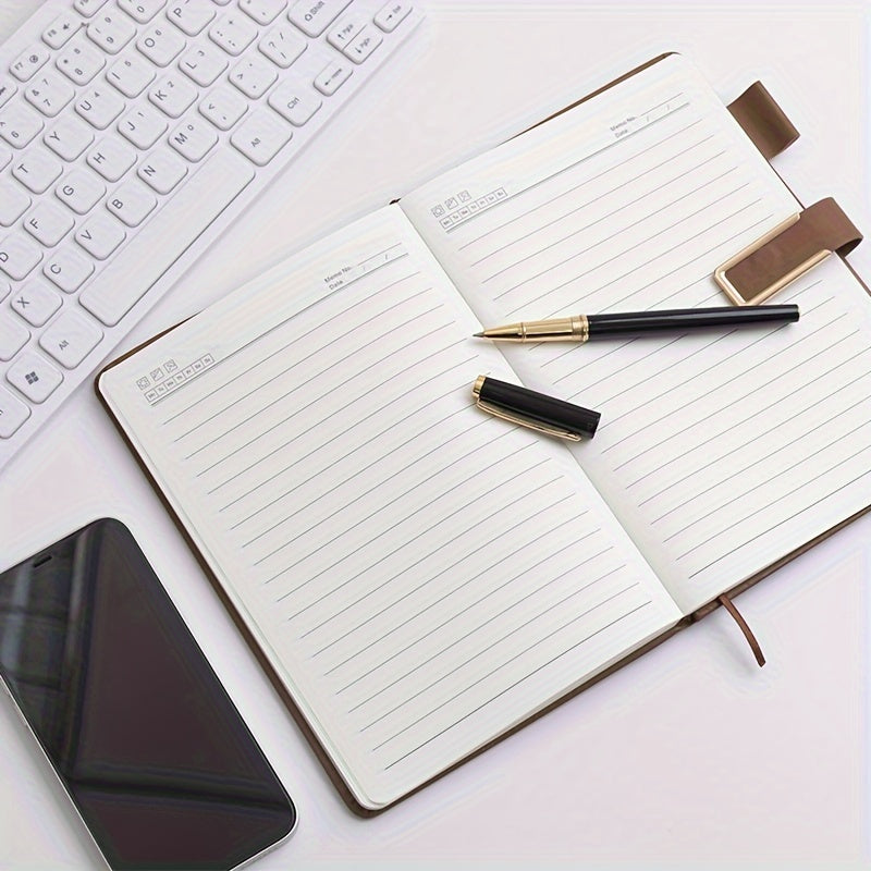 160 Pages Leather Buckle Soft Leather A5 Notebook