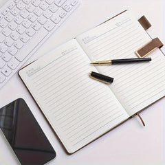160 Pages Leather Buckle Soft Leather A5 Notebook