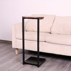 C Shaped End Side Table For Couch And Bed Small Spaces