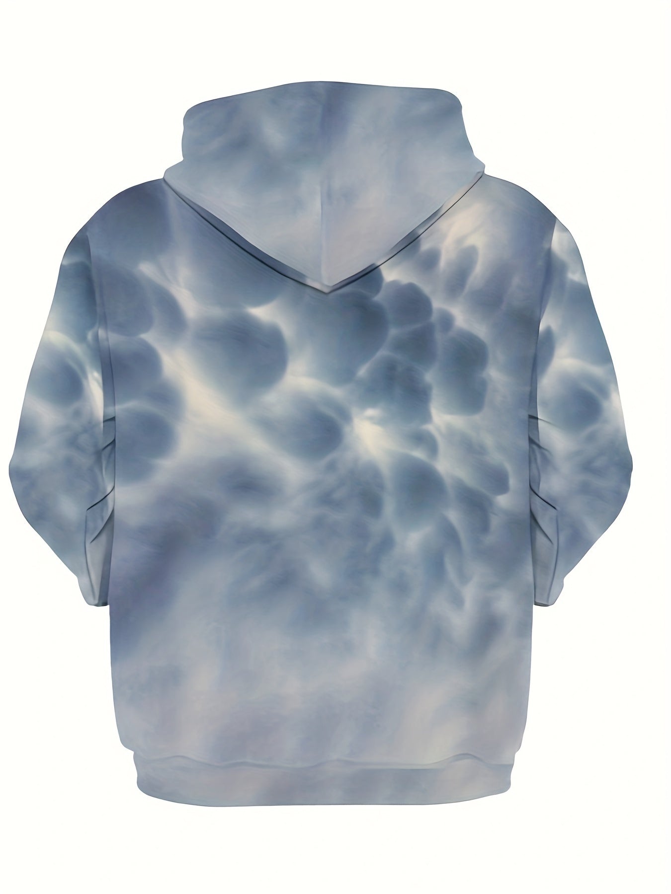 Men's Tie Dye Hoodie Kangaroo Pocket Loose Pullover