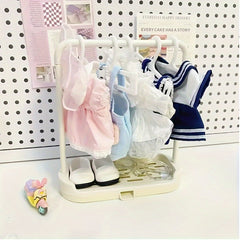 11pcs Set Clothing Storage Box & Hangers Organizer for Cosmetics