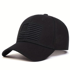 Flag Embroidery Golf Baseball Cap Solid Casual Sports Hat Adjustable Dad Hats
