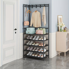 Household Easy to Assemble Hat Rack Layer Corner Vertical Storage Rack