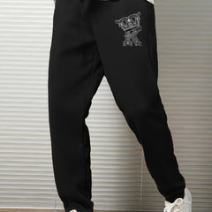 Cartoon Graphic Print Men's Casual Sweatpants