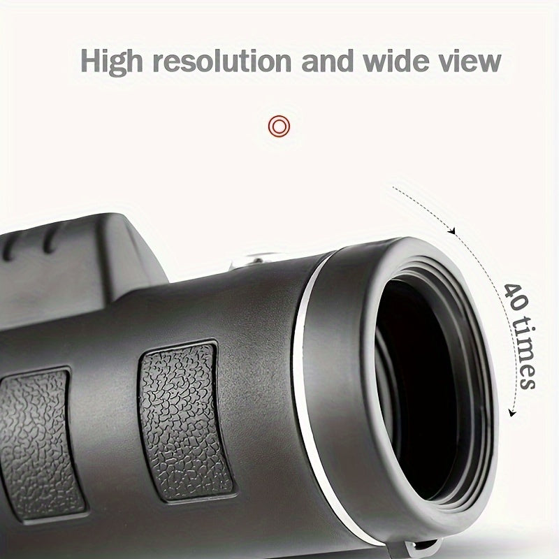 40x60 Monocular Telescope BAK4 Prism Handheld with Tripod