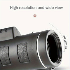 40x60 Monocular Telescope BAK4 Prism Handheld with Tripod