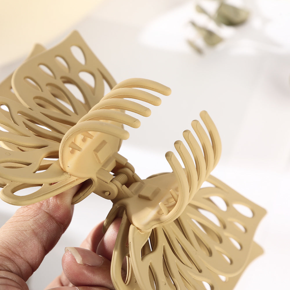 2-Layer Butterfly Hair Clip, Shark Clip