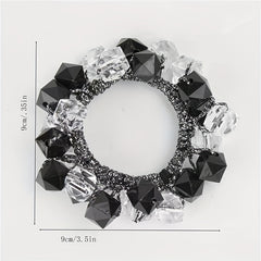 Crystal Hair Tie Head Rope Head Jewelry Rubber Band Ponytail Holder Hair Accesso