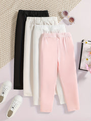 4pcs Girl's Comfort Fit Legging Pants Set