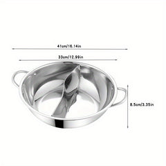 Stainless Steel Hot Pot Divider 30 33 02cm Sichuan Hotpot Shabu Pot