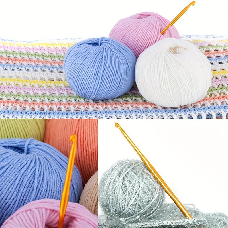 30pcs Crochet Needle Set: 10 Hooks, 10 Knitting Needles, Accessories