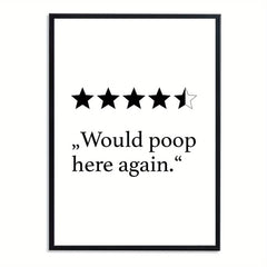1 Pc Poster Bathroom Decoration High Art Print Wall Pictures