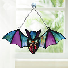 Acrylic Alien Bat Family Wall Decoration Halloween Party Supplies