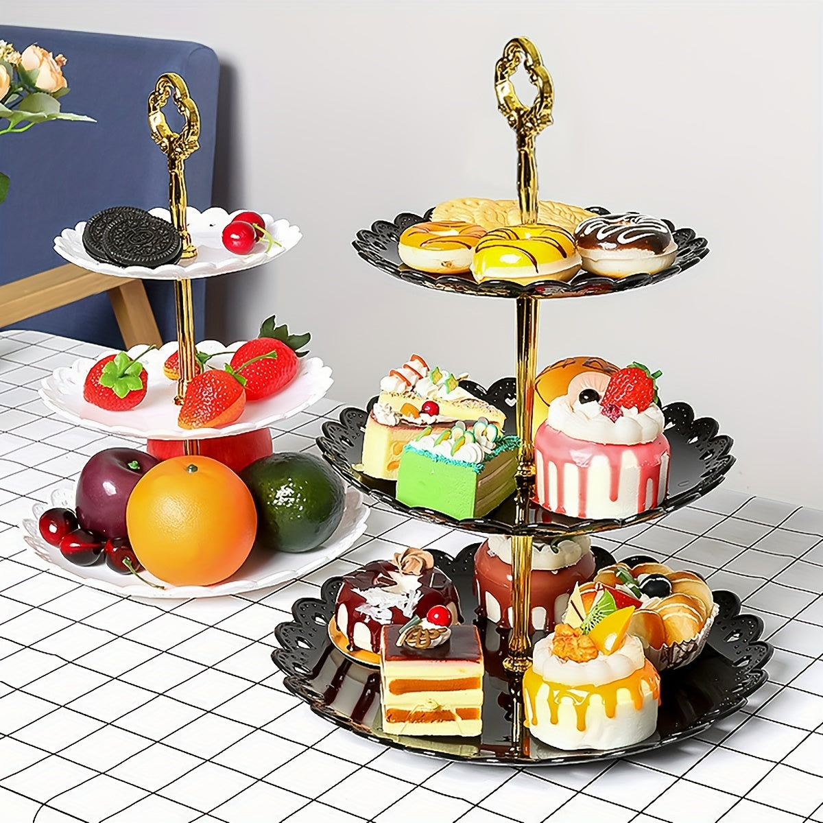 3 Tier Serving Stand Tray Cupcake Dessert Table Decoration Party
