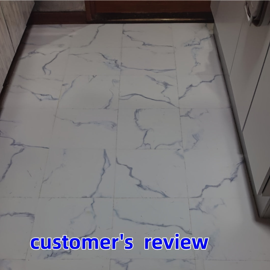10pcs Marble Adhesive Floor Tiles Vinyl Flooring Peel And Stick Floor Tiles