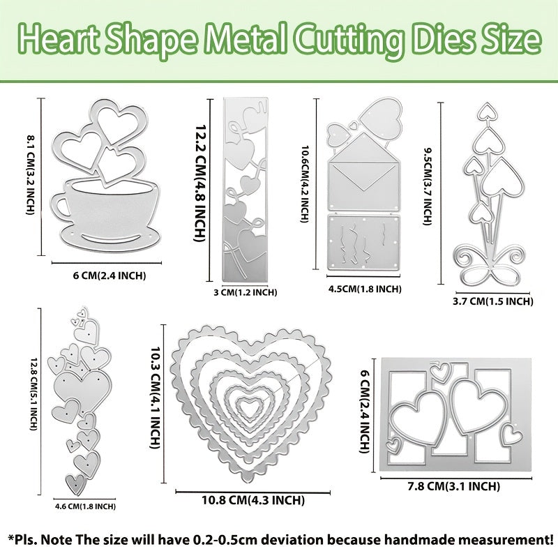 Heart Shape Metal Cutting Dies for Wedding Decor