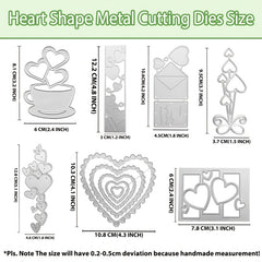 Heart Shape Metal Cutting Dies for Wedding Decor