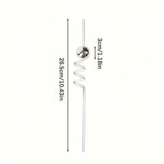6pcs Disco Ball Straws Mirror Ball Decorations