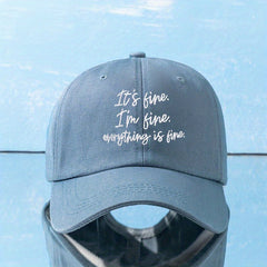Letter Embroidery Baseball Cap Cotton Sun Hat Women Men Unisex