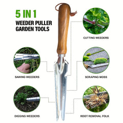 Hand Weeder Puller Dandelion Fork Weeding Tool Root Digging