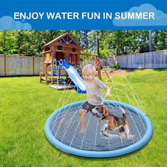 Anti Slip Splash Sprinkler Pad for Dogs - Thickened Paddling Pool