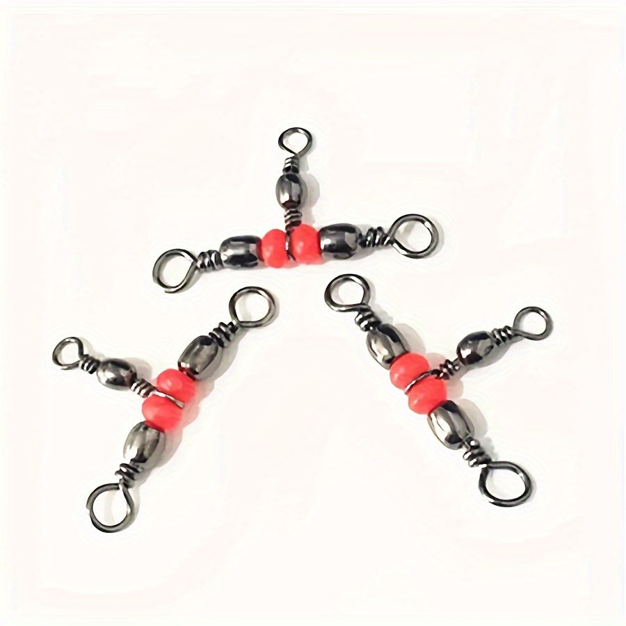 10Pcs Fishing Buckle 360 Degree Mini Rotating Ring Fish Hook Bait Connector