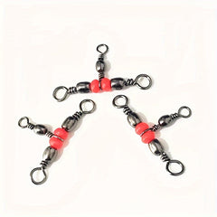 10Pcs Fishing Buckle 360 Degree Mini Rotating Ring Fish Hook Bait Connector