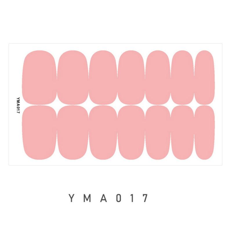 Gel Nail Stickers Self Adhesive Full Nail Wraps for Women and Girls