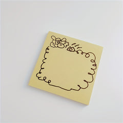 Cartoon Dog Sticky Note Drawing Message Note Paper 1pc 50sheets
