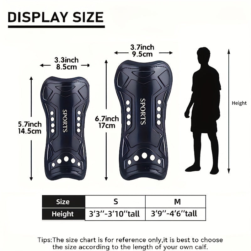 Lightweight Soccer Shin Guards for Football Games - Breathable Shin Pads
