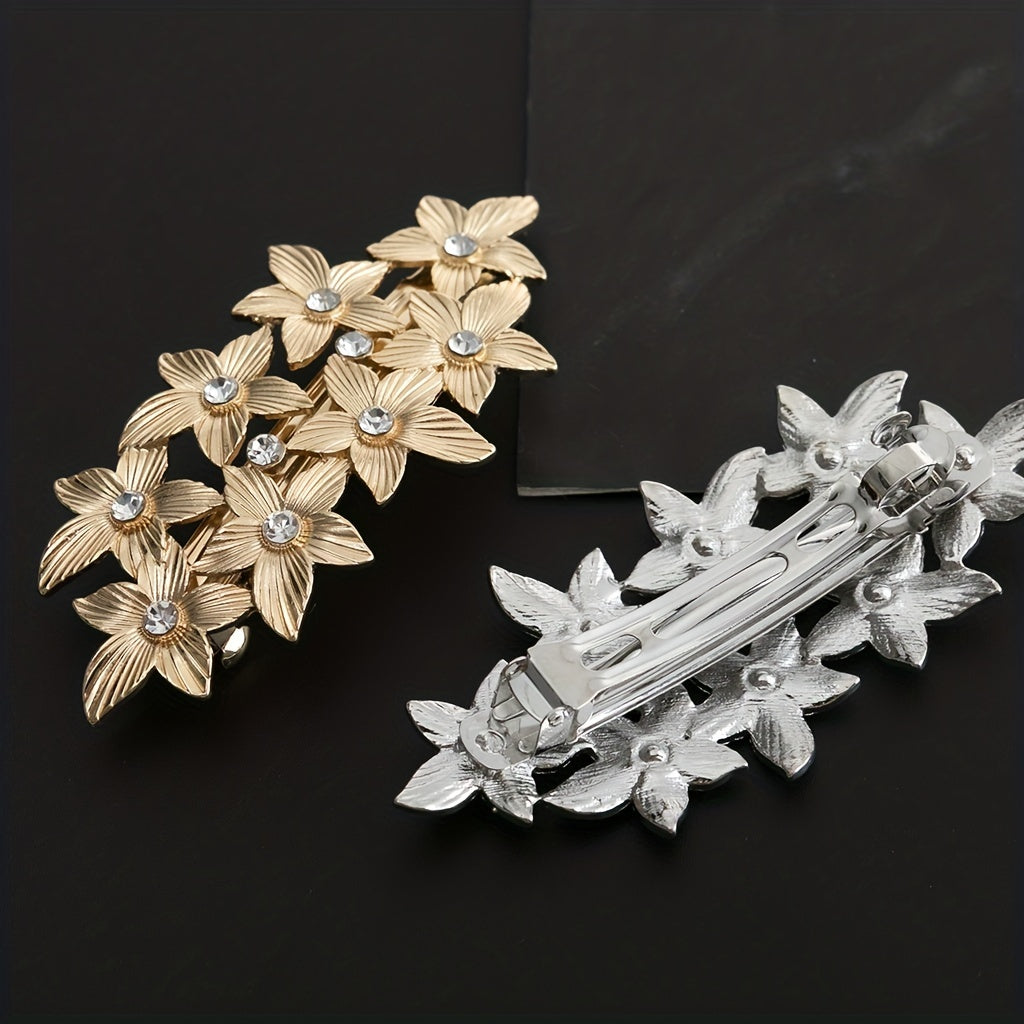 Retro Leaf Pattern Hair Clip Headwear Hair Accessories