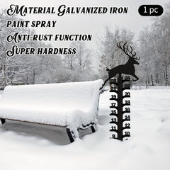 Creative Elk Metal Snow Gauge Large Iron Snow Measuring Ruler